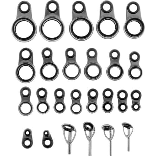 25 X Stainless Steel Fishing Rod Guide End Rings For Fishing Rod Accessories