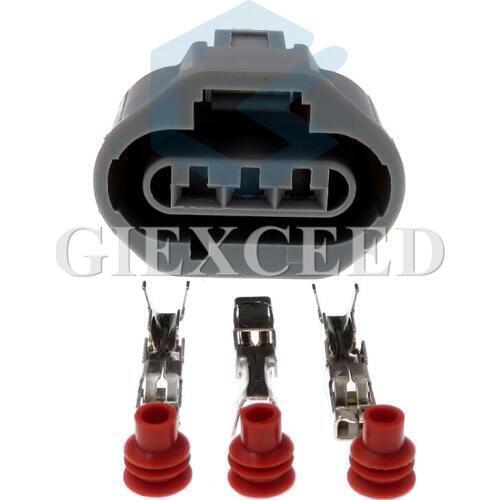 3 Pin Female Left Slot Waterproof Car Automotive Cable Socket For Car