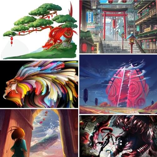 5D DIY Cartoon Art Painting Mosaic Embroidery Diamond Painting Full Square/Round Diamond High Quality Handmade Decorative