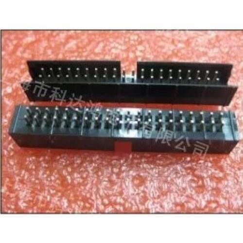 Free shipping new DC3-40P 2.54MM Connector Block straight pin spacing simple horns