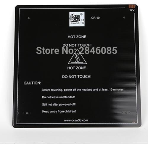Cr10 310*310/410*410/510*510*3MM heatbed Upgraded MK3 12V Heated Bed Aluminum for CR-10 CR-10S CR-10 S5 3d printer Hotbed parts