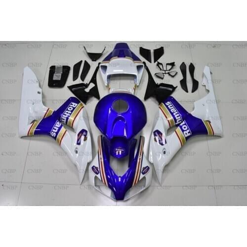 For Honda Cbr1000 RR 2006 - 2007 Motorcycle Fairing CBR 1000 RR 2006 Body Kits Fireblade 07 White Blue Motorcycle Fairing