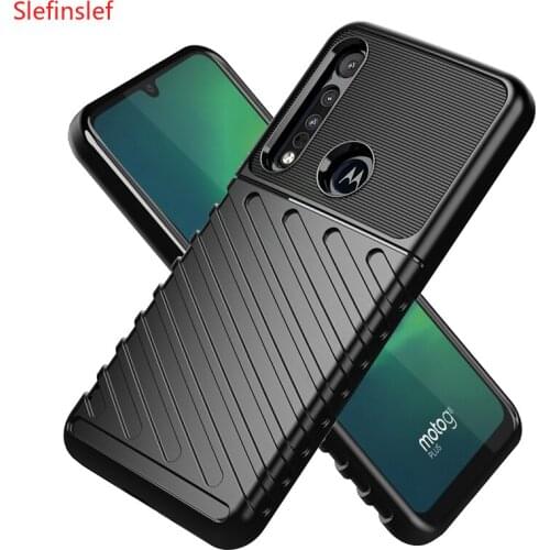 For MOTO one macro E6 paly G8 paly shockproof soft silicone thunder series protector for MOTO G8 plus one hype case