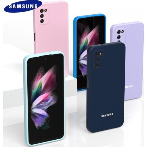 For Samsung Galaxy A03S Case Liquid Silicone Soft-Touch Silky A 03S Back Protective Cover No Fingerprint Ultrathin Bottom
