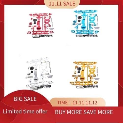 For WLtoys 1:14 144001 RC Car Full Upgrade Spare Parts Metal C Seat Steering Cup Swing Arm Central Drive Shaft