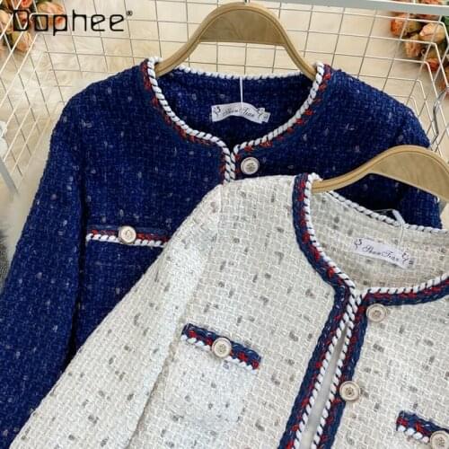 Dophee Womens Blue Coats