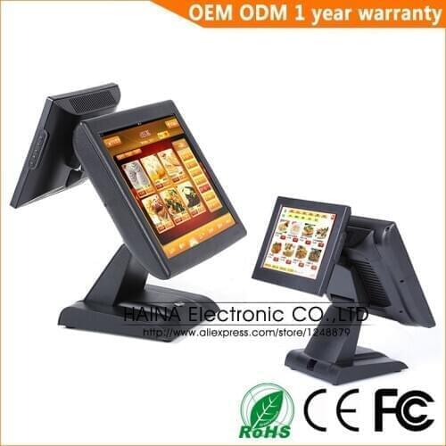 Haina Touch 15 inch Dual Screen Touch Screen POS Terminal All ine one PC
