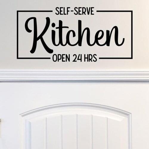 Creative kitchen Self Adhesive Vinyl Waterproof Wall Art Decal For Kids Rooms Wall Decal Home Decor