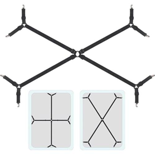 Crisscross Fastener Mattress Cover Clips Adjustable Bed Fitted Sheet Straps Suspenders Grippers Home Textiles Organize Gadgets