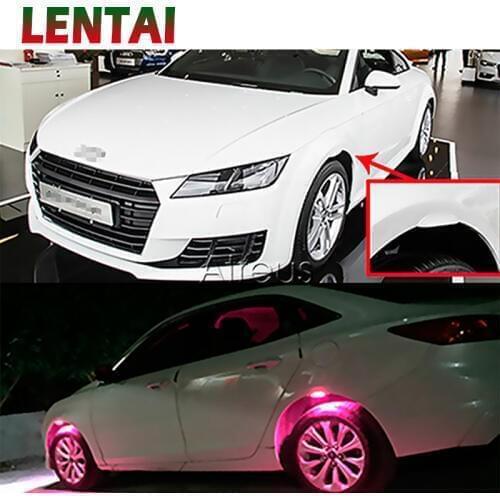 LENTAI 1Set Car LED Wheel lights atmosphere lamp bulb For Jeep Renegade Wrangler Skoda Octavia Rapid Fabia Yeti Opel Astra