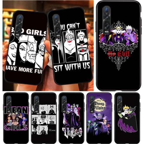 Disney villains combo For OPPO Find X3 X2 Lite K5 K3 R17 R15 R9S F15 F11 F19 F9 F7 Neo Pro Soft Silicone Phone Case