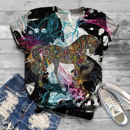2021 new cool fashion men and women T-shirt flower printing 3d T-shirt summer short-sleeved T-shirt male T-shirt S-6XL