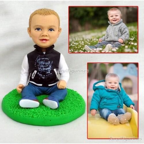 OOAK the little mermaid cake topper kids animals funny wedding cake toppers bride and groom crocodile figurine miniature baby