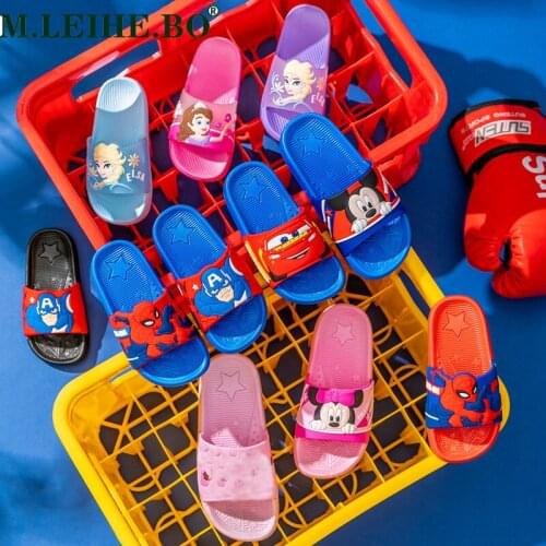 Frozen Elsa Anna Girl Beach Shoes Children Shoes Summer Cartoon Kids Shoes EVA Resistance Breathable Antislip Baby Disney
