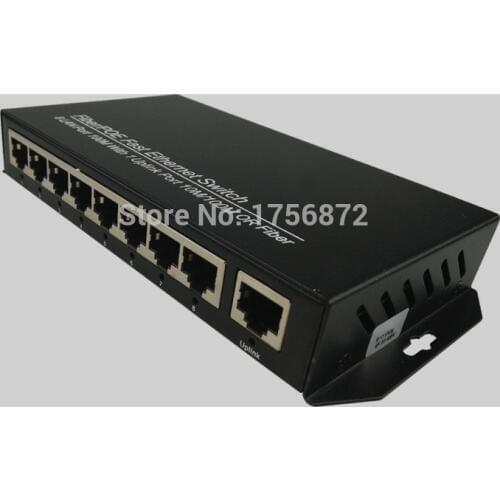 High Quality 8-port 10 / 100M POE Switch network of compatible network cameras and wireless AP power IEEE 802.3af(15.4W)