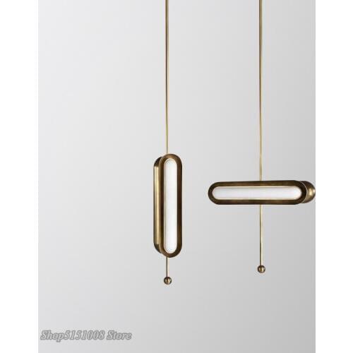 Modern LED pendant lights dinning room bedroom foyer round long black gold nordic simple hanging lamp Home Decor light fixtures