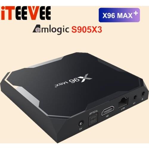 20PCS X96 MAX PLUS Set-Top-Box Amlogic S905x3 Media-Player Wifi TV BOX Max-Plus Android 9.0 8K H.265 with DHL shipping