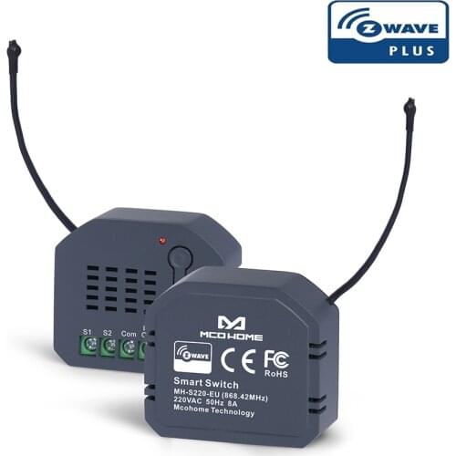 Z-wave EU 868.42MHz In wall power switch module one relay output ON/OFF switch module MCO Home MH-S220 for light control