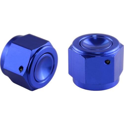 2PCS Aluminum 10-AN AN10 Adapter Female Flare End Cap / Plug / Tube Nut Fitting Black