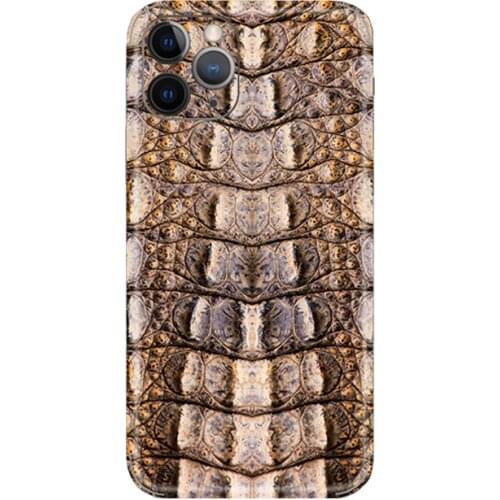 3D Relief Cool Crocodile Decal Phone Sticker For iPhone 12 Pro Max 12 Mini 11 XS Max XR 8 7 6S Plus SE 2020 Matte PVC Wrap Skins