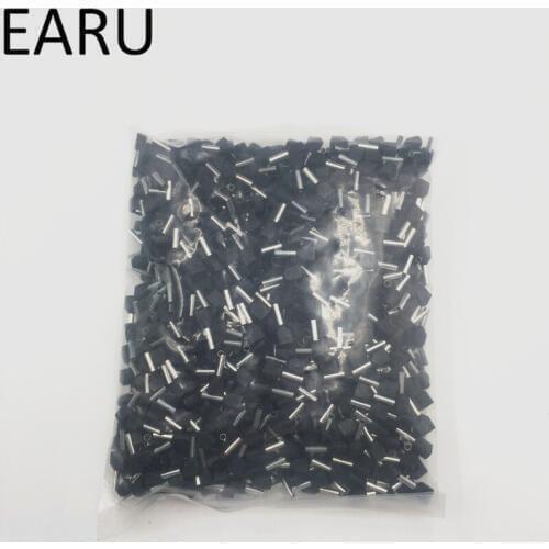 500PCS E Tube TE2510 Type Double Pipe Insulated Twin Cord Cold-press Terminal Block Connector Needle End Multicolor 2X2.5 mm2