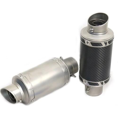 51mm Inlet Motorcycle Exhaust Muffler escape moto For Hondaa Yamahaa nmax cafe racer mt09 pcx trk 502