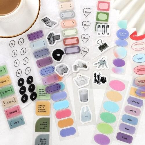 8packs/LOT the joy of the world series Creative decoration DIY stationery PET sticker