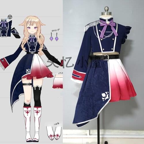 Anime Hololive VTuber Suzuki Hina SJ Lolita Uniform Cute Daily Dress Full Set Cosplay Costume Halloween Women Free Shipping 2020