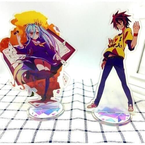 Anime No game no life Acrylic Stand Model Toys Action Figure Pendant toy 15cm double-side gift