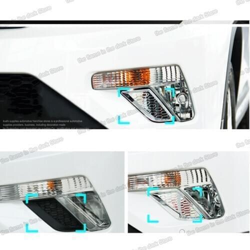 Lsrtw2017 Car front foglight Trims Chrome exterior Accessories for Changan Cs75 2013 2014 2015 2016 2017 Abs decoration