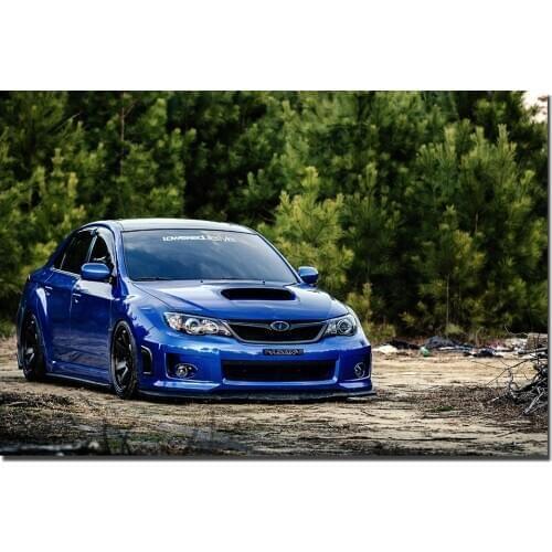 Subaru Impreza Car Posters Canvas Prints Paintings With Frame Wall Art Home Decoration