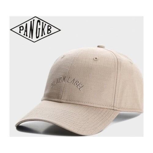 PANGKB Brand BLACK ARCH CURVED CAP adjustable letter hip hop baseball cap for men women adult outdoor casual sun snapback hat