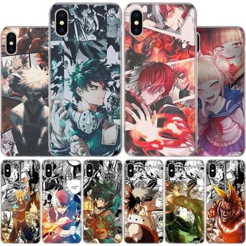 My Hero Academia Deku Cover Phone Case For Apple iphone 11 12 Pro XR X XS Max 7 8 6 6S Plus + 7G 6G 5 SE 2020 Coque Popular