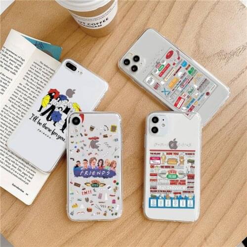 Perk Coffee friend tv show Phone Case Transparent soft For iphone 5 5s 5c se 6 6s 7 8 11 12 plus mini x xs xr pro max