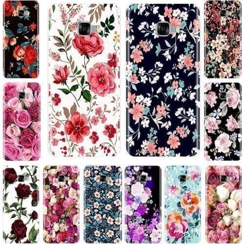 Phone Case For Samsung Galaxy C5 C7 C8 Cases Colorful Flowers For Samsung Galaxy C9 C7 C5 Pro Silicone Soft Back Cover