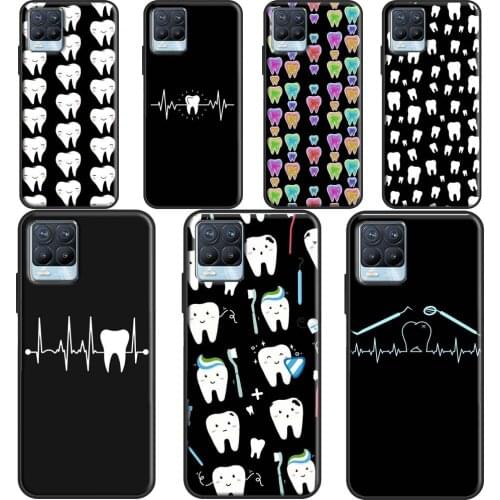 Dentist Dental Teeth Tooth Doctor Case For OnePlus 9R 8T Nord 7 8 9 Pro Cover For Realme 8 Pro 7i GT Neo C3 C21 6 7 Q3 Pro
