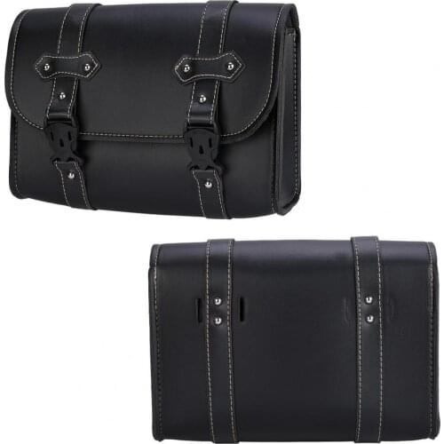 Motorcycle Tool Bag Retro Durable Faux Leather Saddlebag Container Holder for Honda for Sportster XL883 XL1200