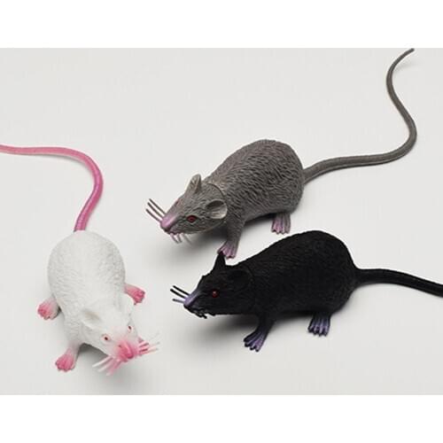 Simulation Long Tail Mouse Rat Trick Joke Toy Photo Props Halloween Party Decor