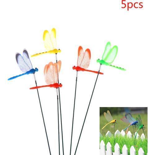 5PCS 30cm artificial Dragonfly garden lawn decorated flower decoration garden