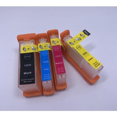 YOTAT Refillable Ink cartridge for Lexmark 100 LM100A for Lexmark S305 S405 S505 S605 Pro205 Pro705 Pro805 Pro905 708 208 308