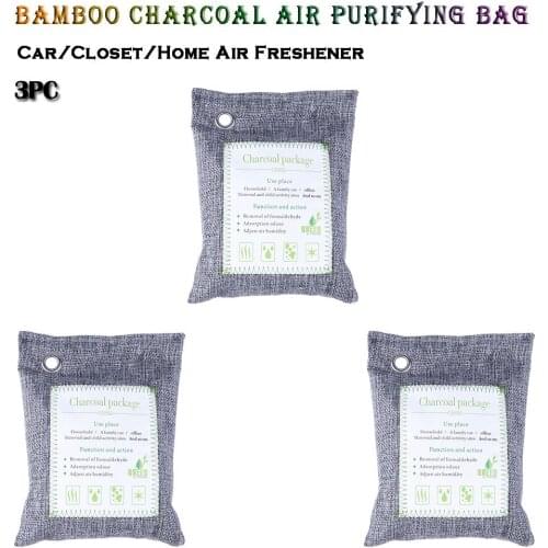 Natural Air Purifying Bag Fragrance Air Purifying Odor Eliminator Natural Bamboo Charcoal Captures Bag 2.0