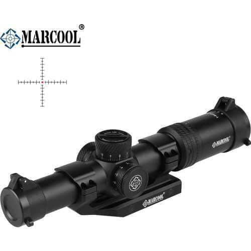MARCOOL HD 1-6x24 SFL Hunting Riflescope Tactical Aim Red Illuminated Sight Second Focal Plane Collimator For Airsoft Air Rifle
