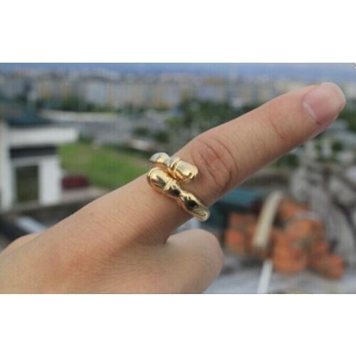 Wholesale Trendy Horse Hoof Ring Gold Silver Color Horse Hoof Promose Rings Women Girl World Of Warcraft Overwatch Aros