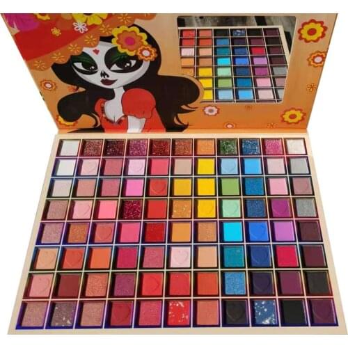 Gemstone Eye Shadow Palette 88 Color Eyeshadow Matte Shimmer Glitter Pigmented Makeup Eye Shadow Waterproof Cosmetic Tools