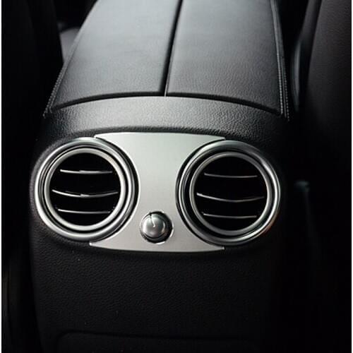 For Mercedes Benz Interior Mouldings C Class Rear Air Condition Vent Decorative Trim Cover Car Styling Accessories