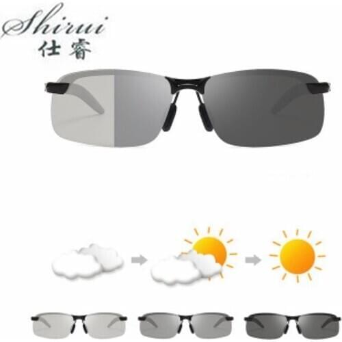 Photochromic Sunglasses Men Polarized driving Chameleon Glasses Male Change Color SunGlasses Day Night Vision Driving Eyewear