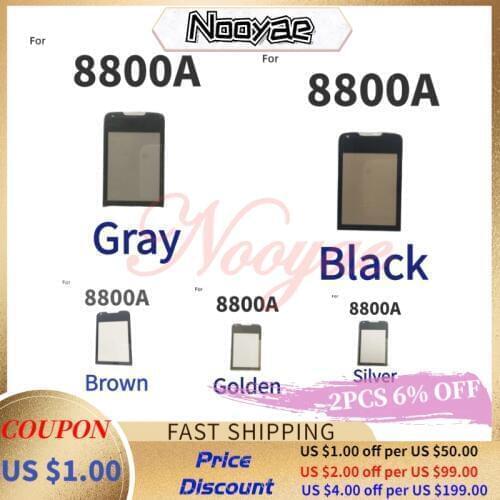 Black/Golden/ Gray/ coffee Screen Panel For Nokia 8800A Glass Screen lens Front Glass Lens With adhesive + tracking