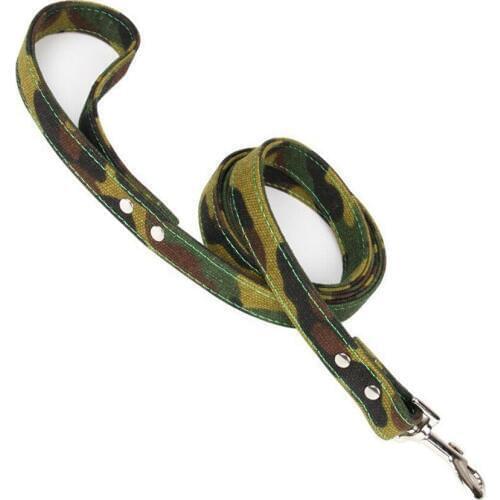 Dog Supplies Camouflage Canvas Large Dog Leash Lead Training Walking For Small Medium Big Dog Leashes Pitbull German Shepherd