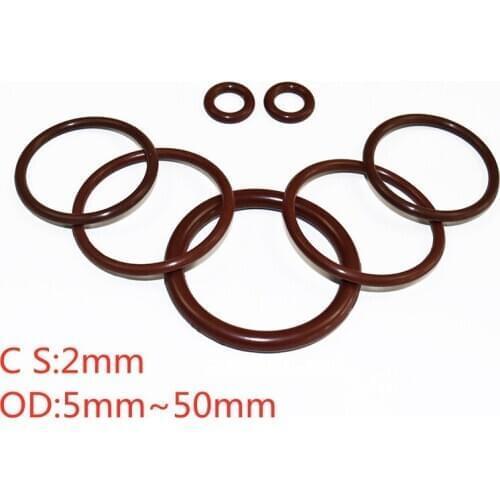 CS 2mm OD 5mm~50mm fluorine rubber O-rings seal ring