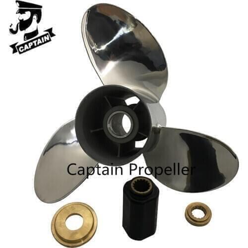 Captain Propeller 15X21 Fit Yamaha Outboard Engines 220HP 225HP VF225HP Stainless Steel 15 Tooth Spline RH 6CE-45972-00-00